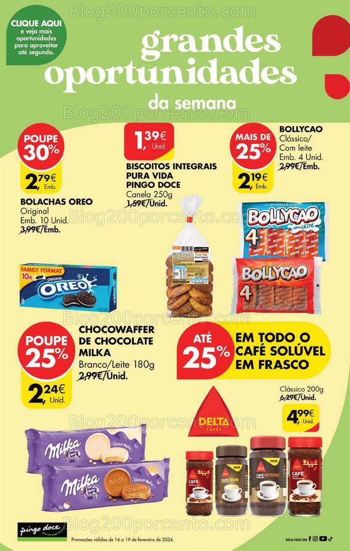 Antevisão Folheto PINGO DOCE Promoções Fim de Semana - 16 a 19 fevereiro