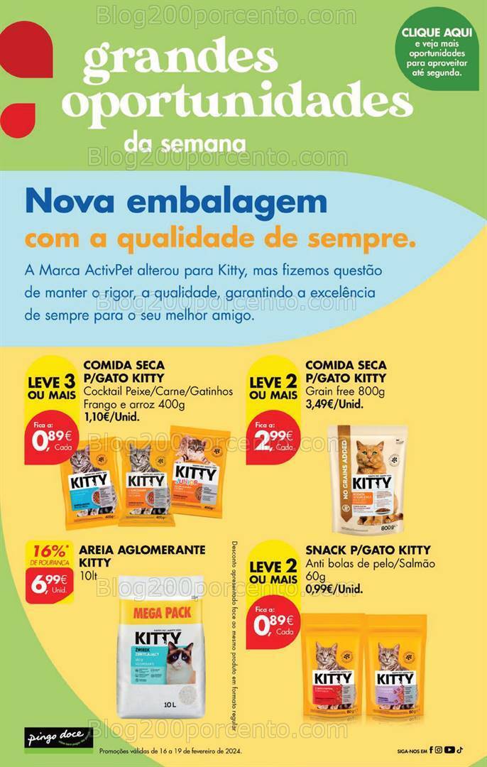 Antevisão Folheto PINGO DOCE Promoções Fim de Semana - 16 a 19 fevereiro