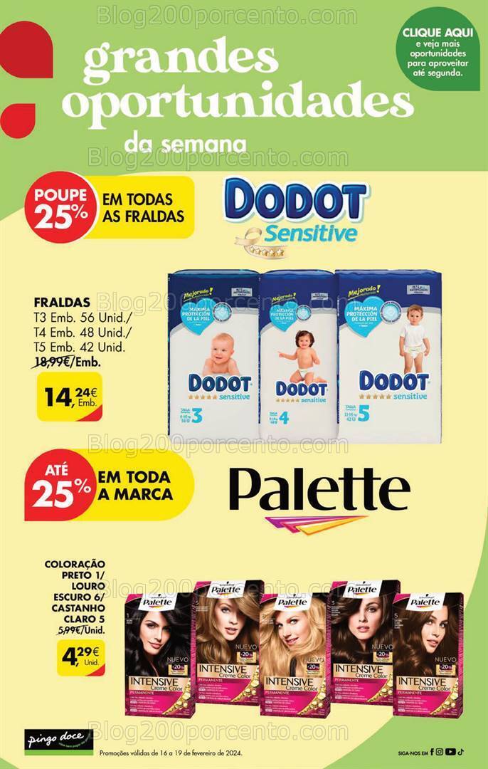 Antevisão Folheto PINGO DOCE Promoções Fim de Semana - 16 a 19 fevereiro