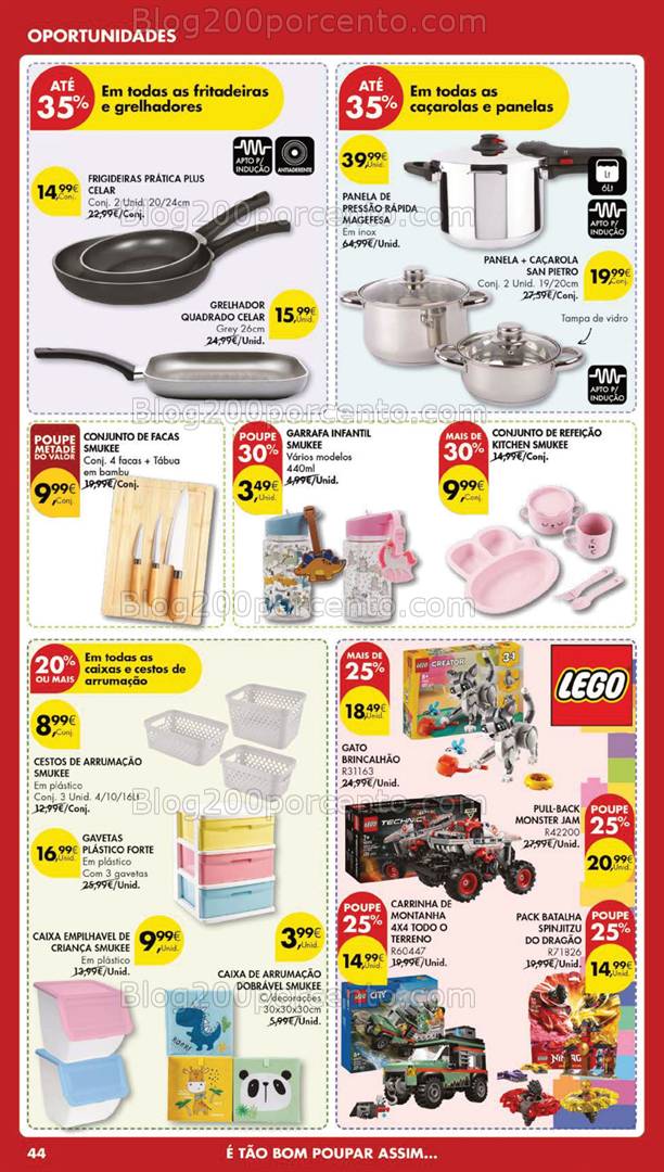 Antevisão Folheto PINGO DOCE Bazar Lojas Grandes Promoções de 18 a 24 fevereiro