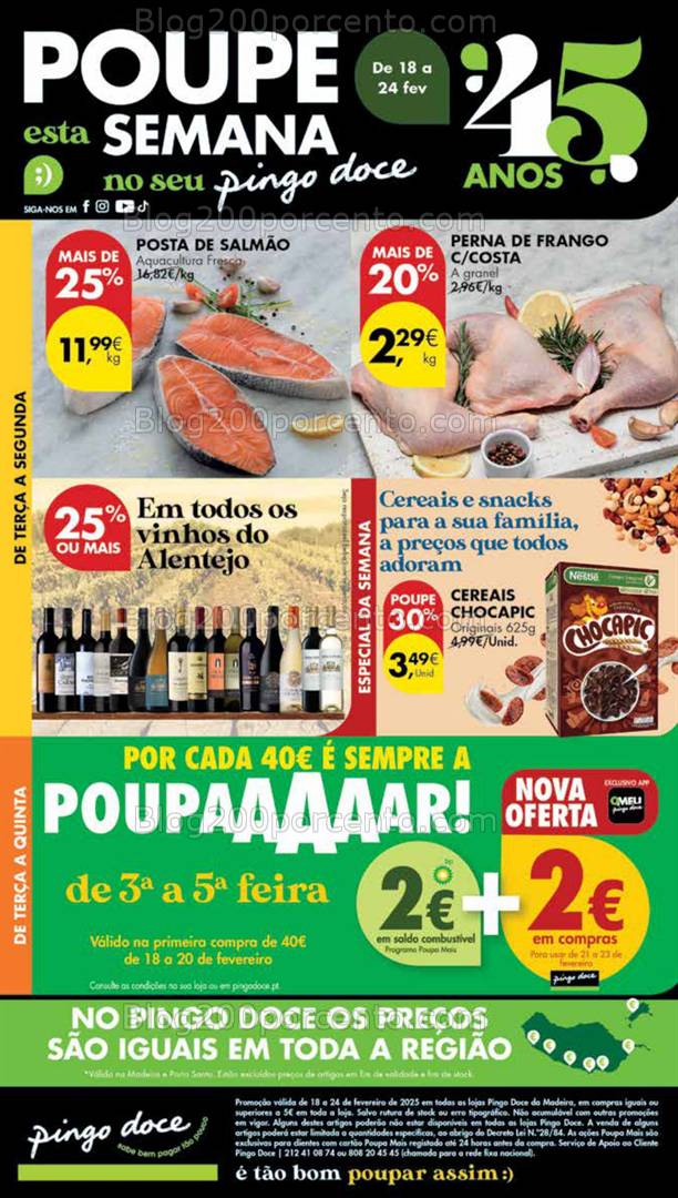 Antevisão Folheto PINGO DOCE Madeira Promoções de 18 a 24 fevereiro