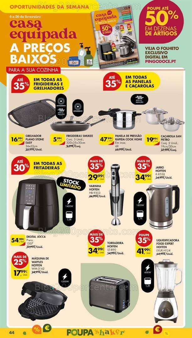 Antevisão Folheto PINGO DOCE Bazar Grandes Promoções de 20 a 26 fevereiro