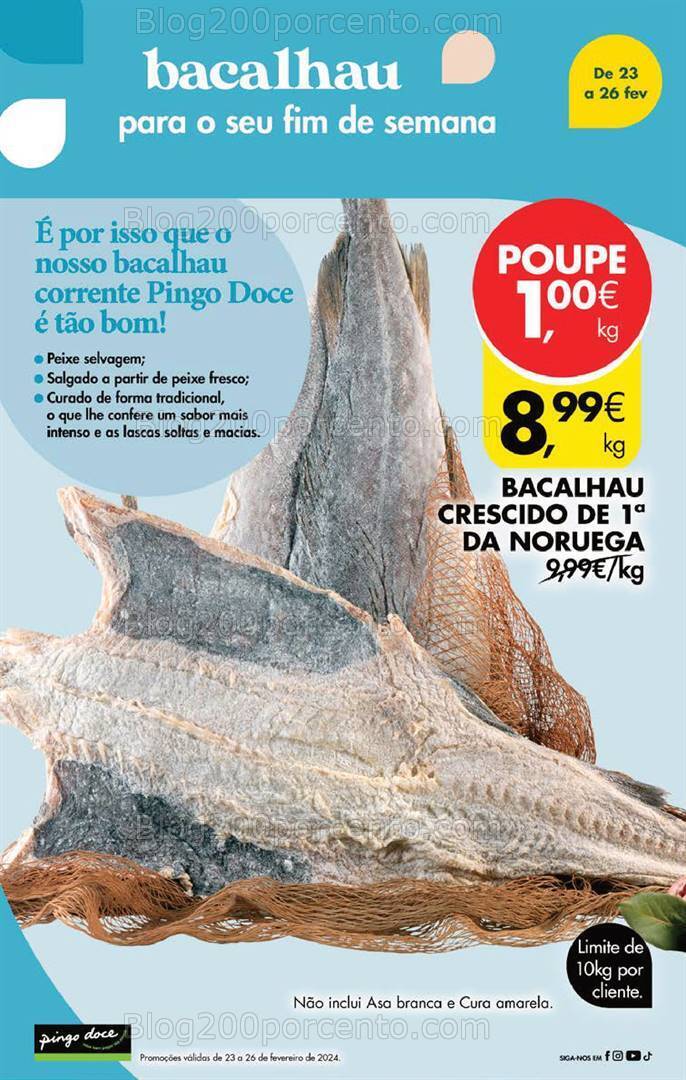 Antevisão Folheto PINGO DOCE Promoções Fim de Semana - 23 a 26 fevereiro