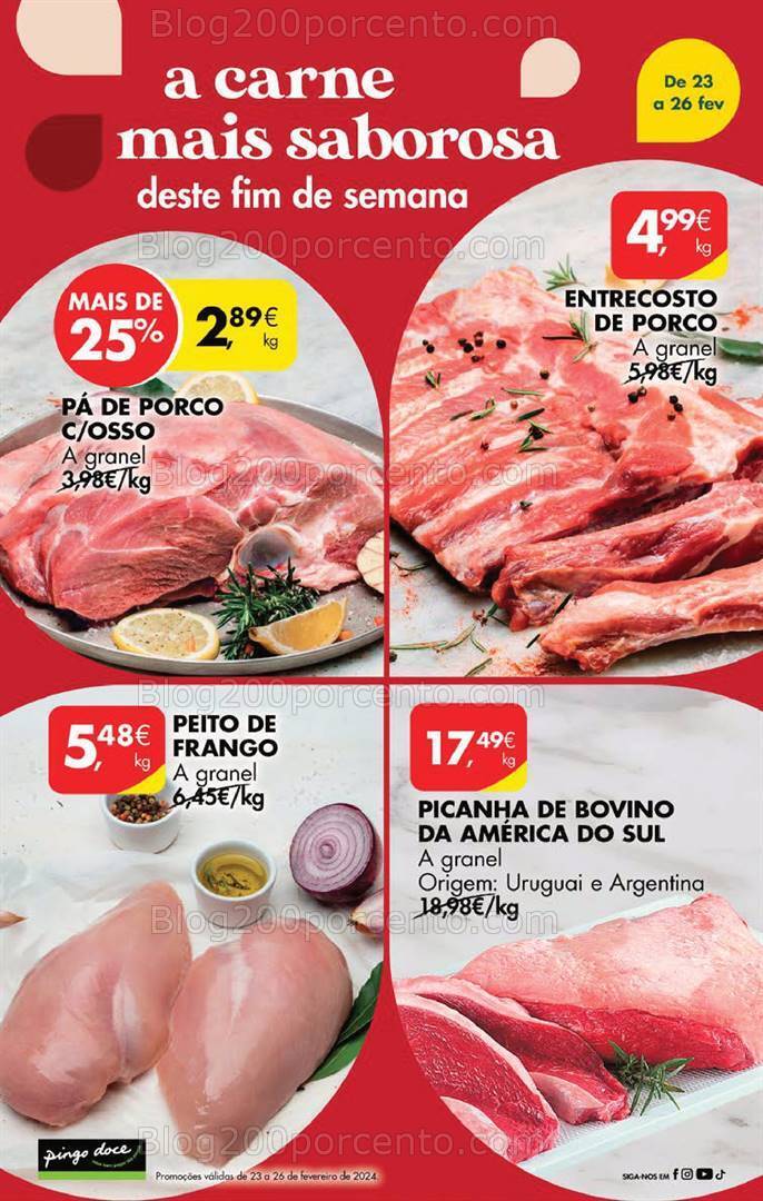 Antevisão Folheto PINGO DOCE Promoções Fim de Semana - 23 a 26 fevereiro