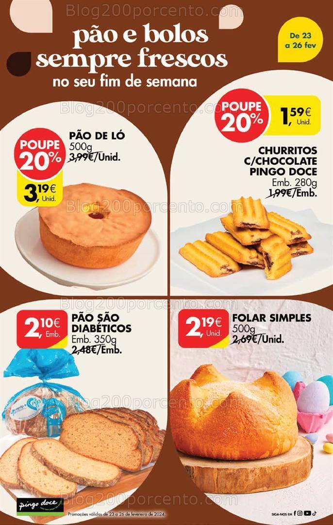 Antevisão Folheto PINGO DOCE Promoções Fim de Semana - 23 a 26 fevereiro