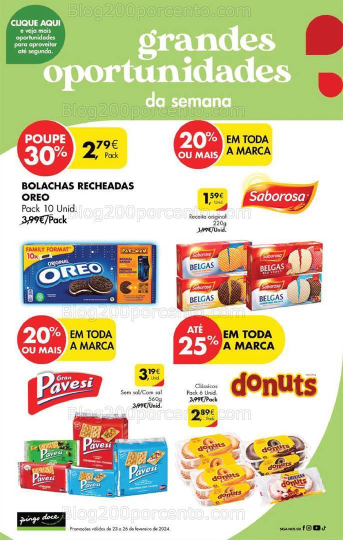 Antevisão Folheto PINGO DOCE Promoções Fim de Semana - 23 a 26 fevereiro