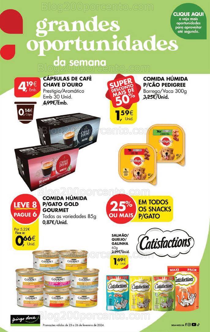 Antevisão Folheto PINGO DOCE Promoções Fim de Semana - 23 a 26 fevereiro