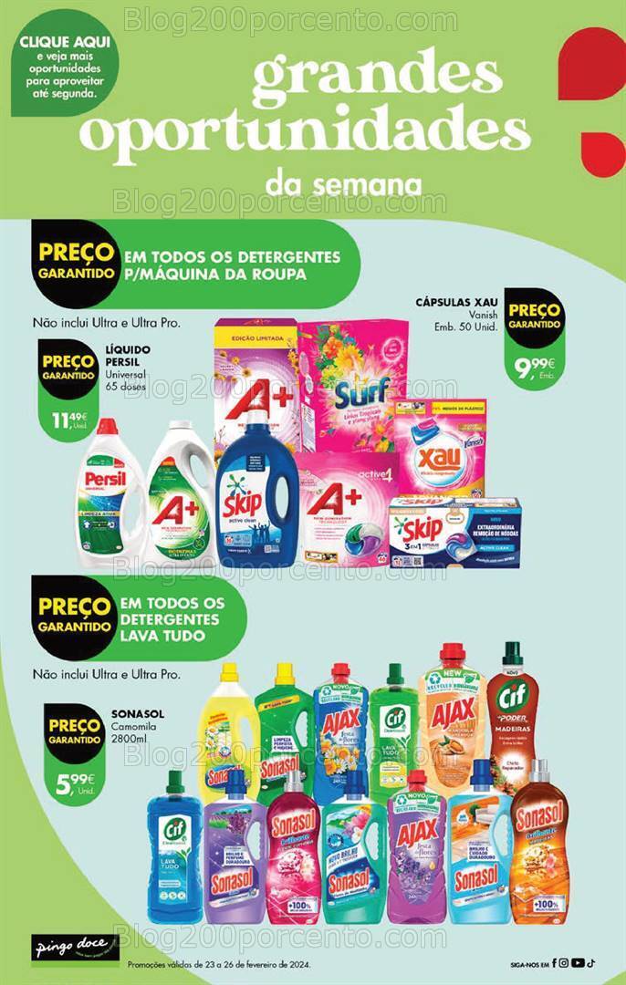 Antevisão Folheto PINGO DOCE Promoções Fim de Semana - 23 a 26 fevereiro