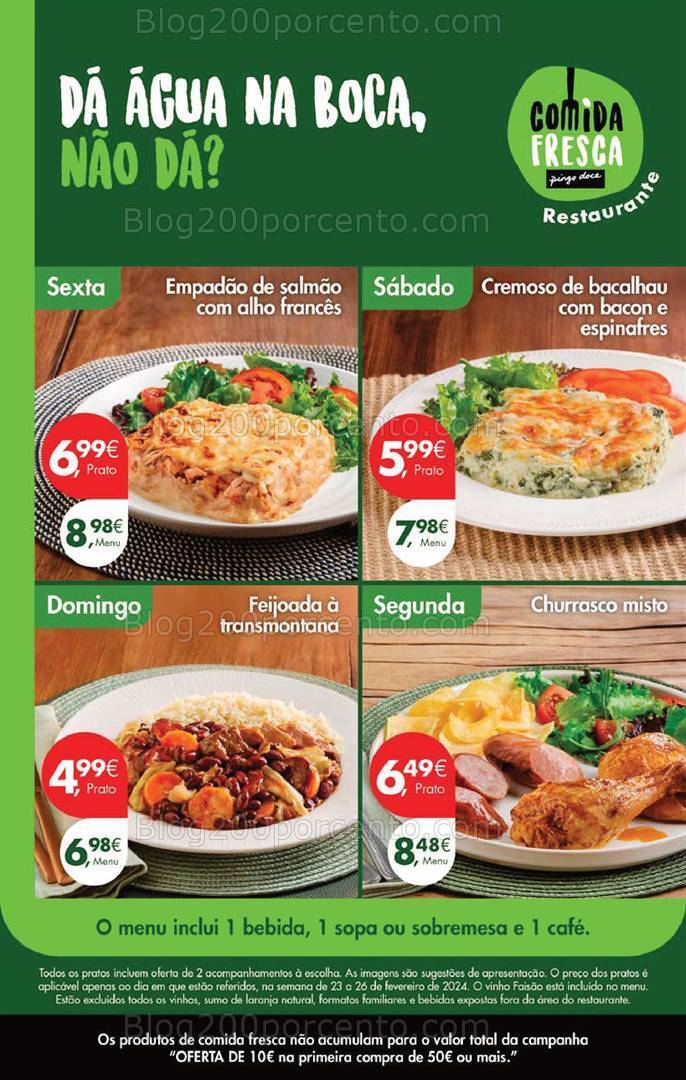 Antevisão Folheto PINGO DOCE Promoções Fim de Semana - 23 a 26 fevereiro