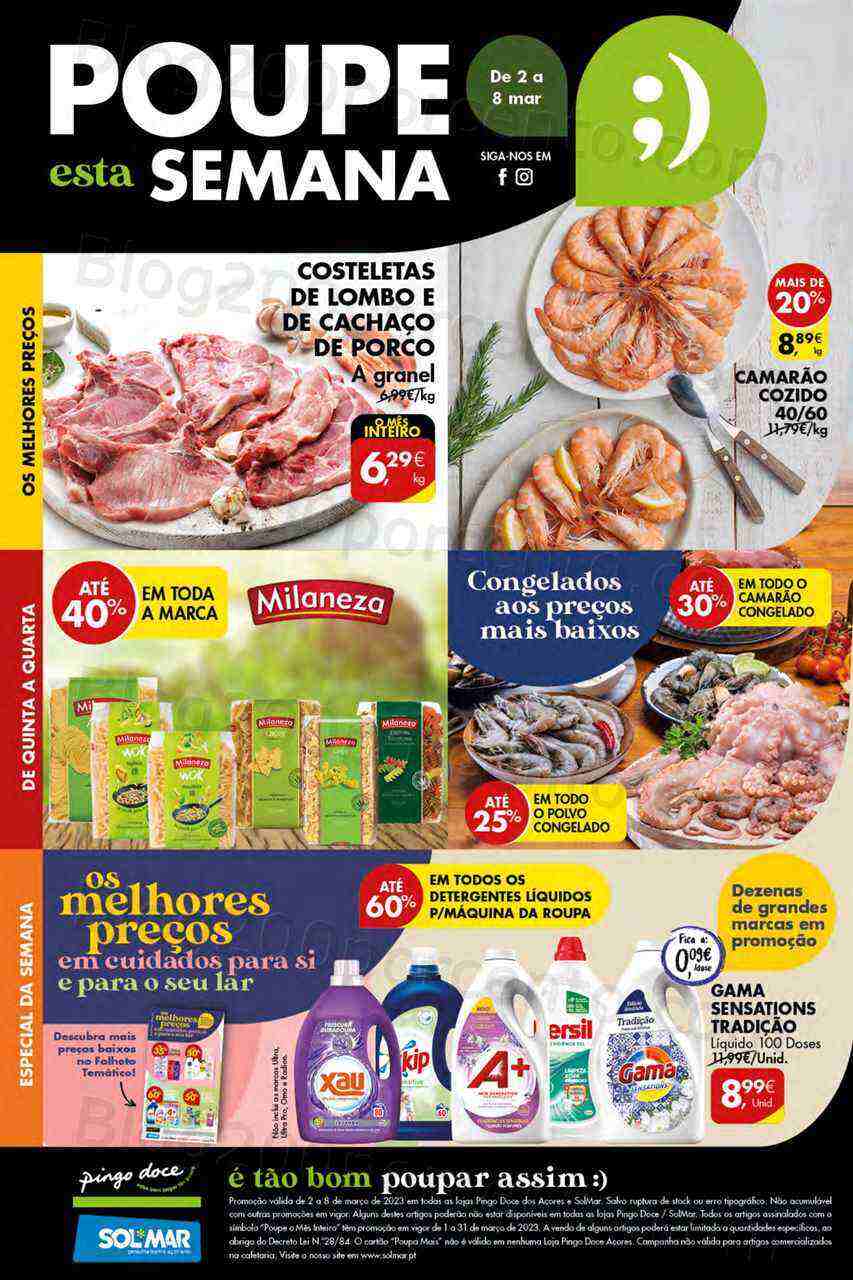 Antevisão Folheto PINGO DOCE Açores Promoções de 2 a 8 março