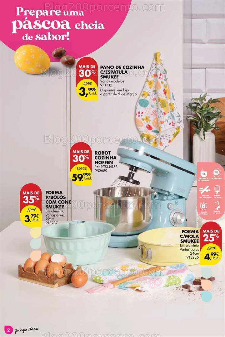 Antevisão Folheto PINGO DOCE Bazar Páscoa Promoções de 27 fevereiro a 1 abril