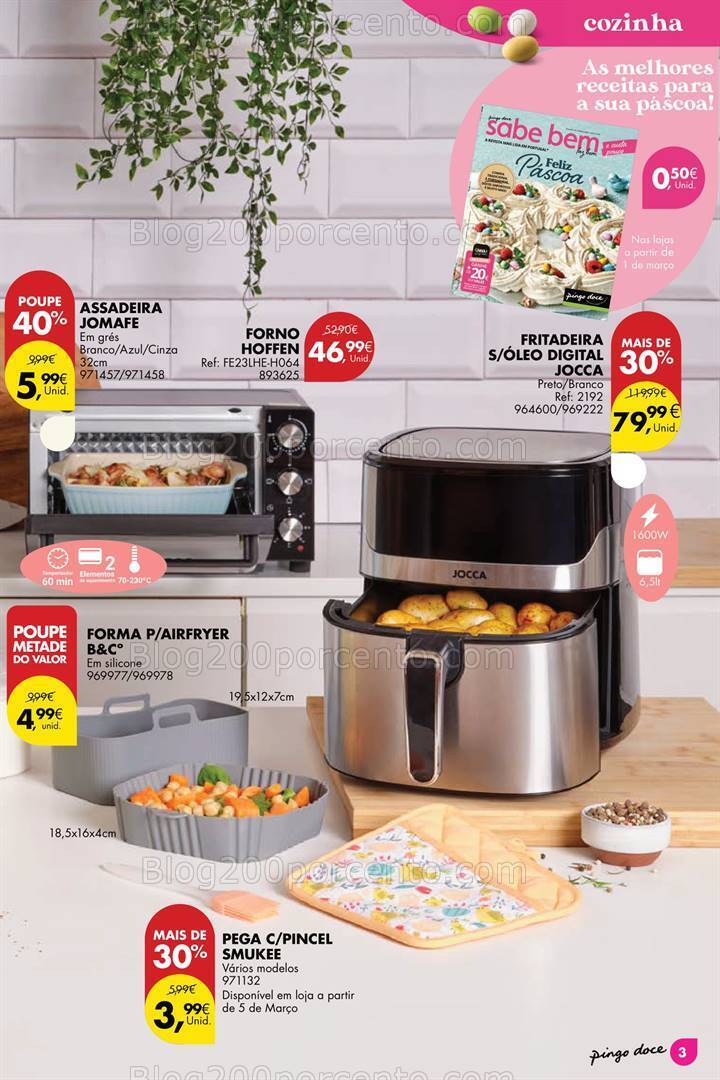 Antevisão Folheto PINGO DOCE Bazar Páscoa Promoções de 27 fevereiro a 1 abril