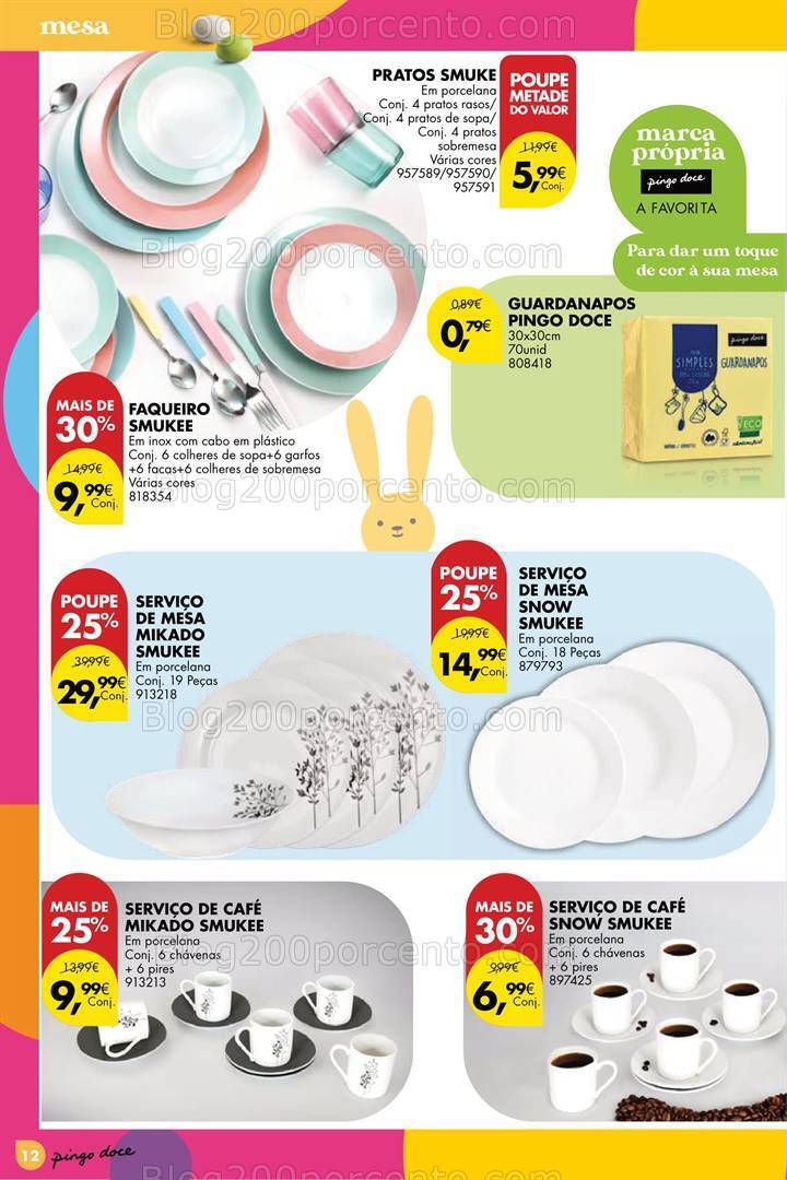 Antevisão Folheto PINGO DOCE Bazar Páscoa Promoções de 27 fevereiro a 1 abril