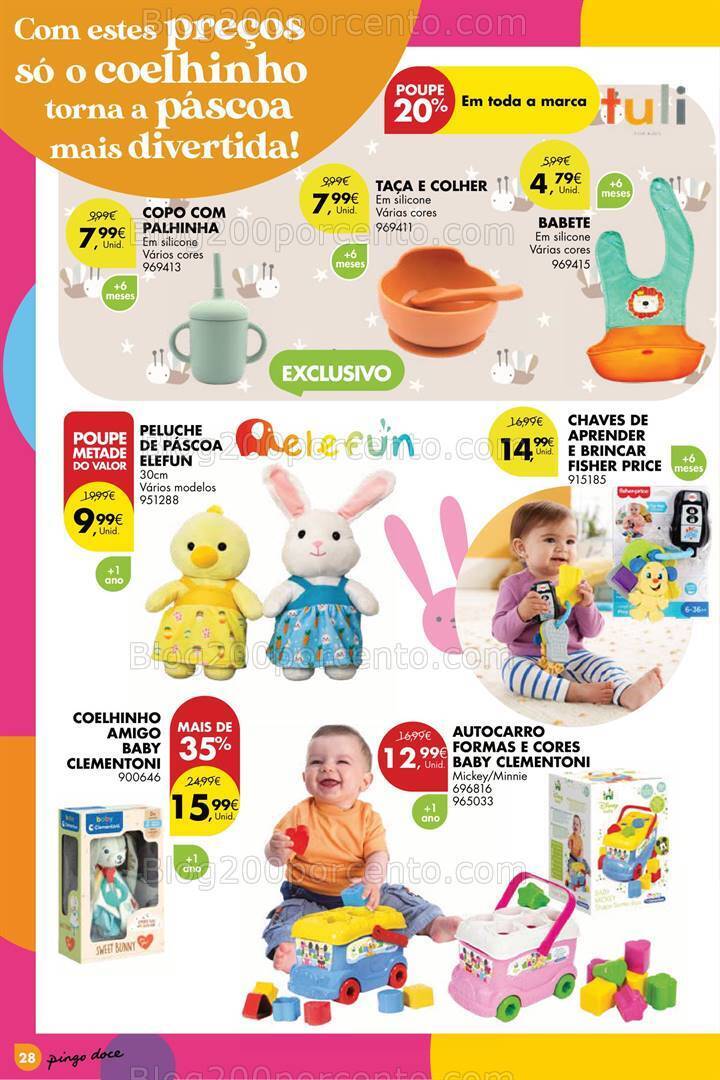 Antevisão Folheto PINGO DOCE Bazar Páscoa Promoções de 27 fevereiro a 1 abril