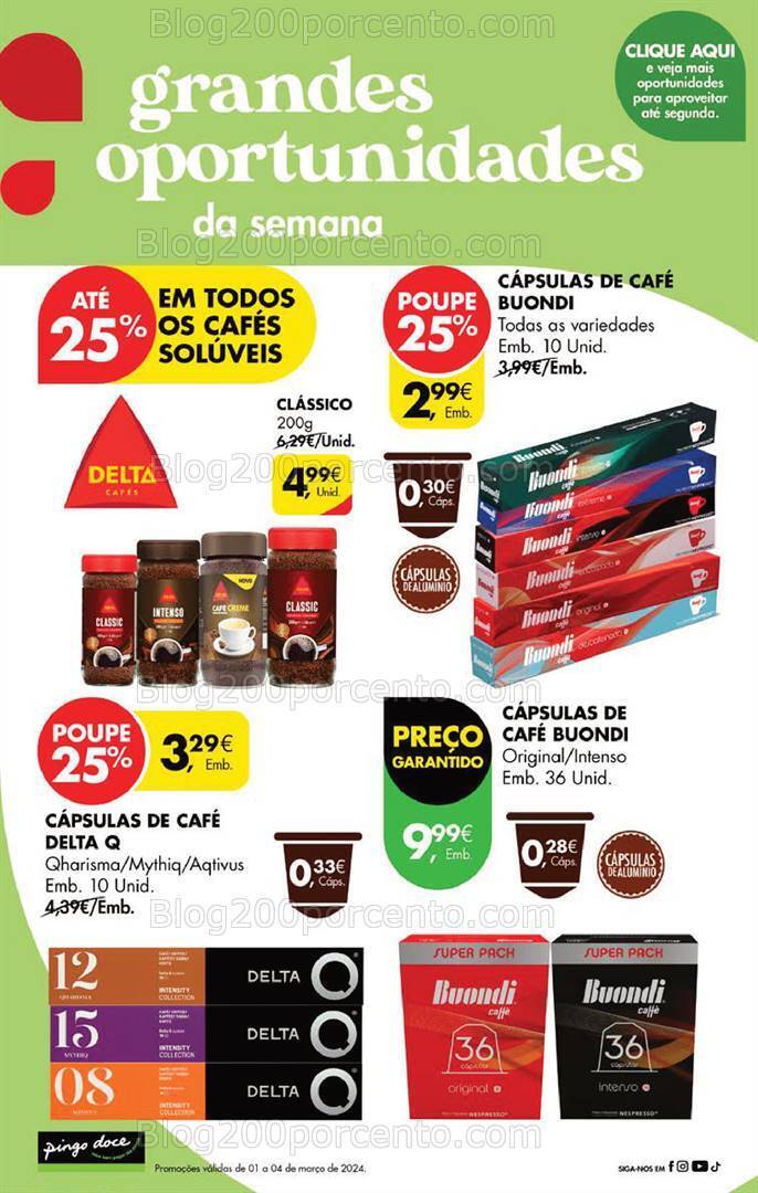 Antevisão Folheto PINGO DOCE Promoções Fim de Semana - 1 a 4 março