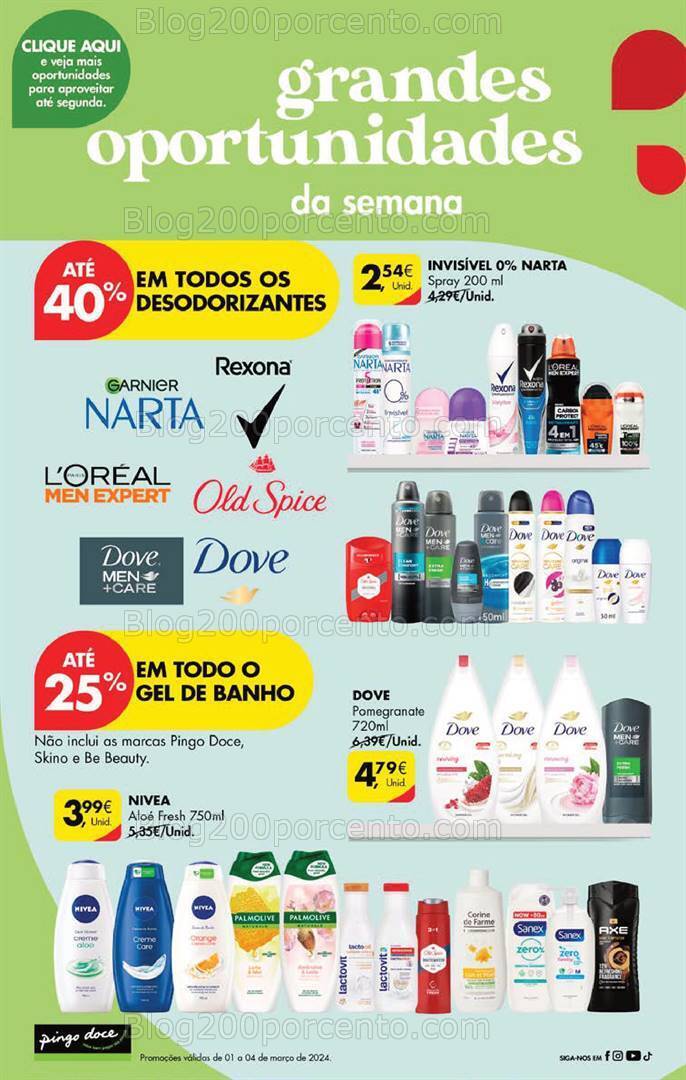 Antevisão Folheto PINGO DOCE Promoções Fim de Semana - 1 a 4 março