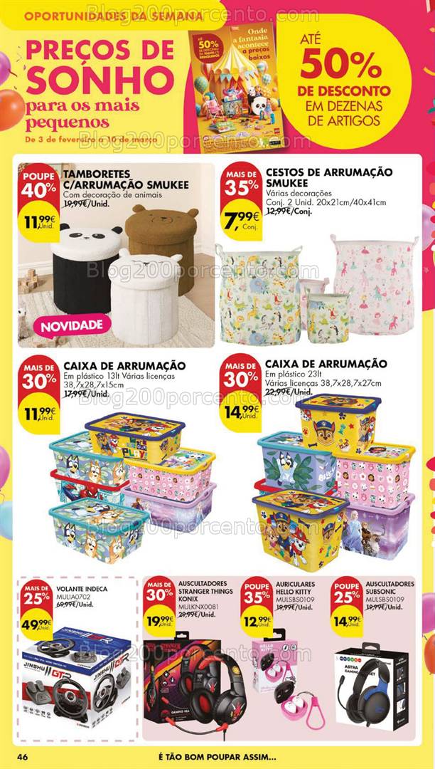 Antevisão Folheto PINGO DOCE Bazar Grandes Promoções de 25 fevereiro a 3 março