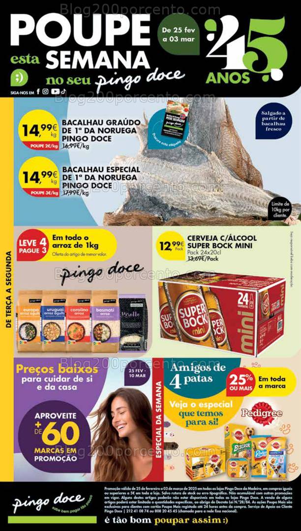 Antevisão Folheto PINGO DOCE Madeira Promoções de 25 fevereiro a 3 março