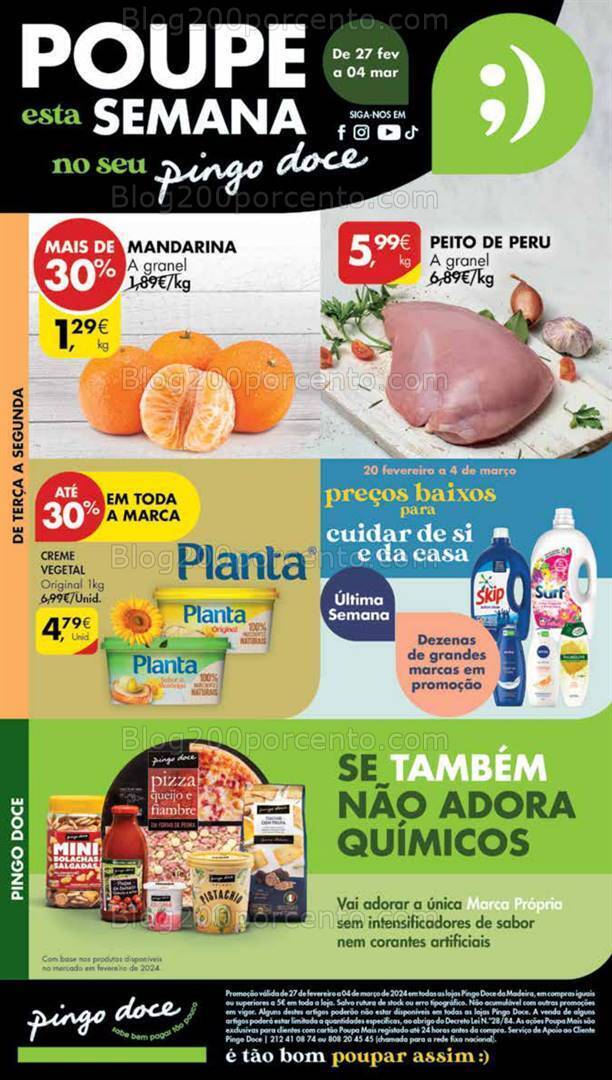 Antevisão Folheto PINGO DOCE Madeira Promoções de 27 fevereiro a 4 março