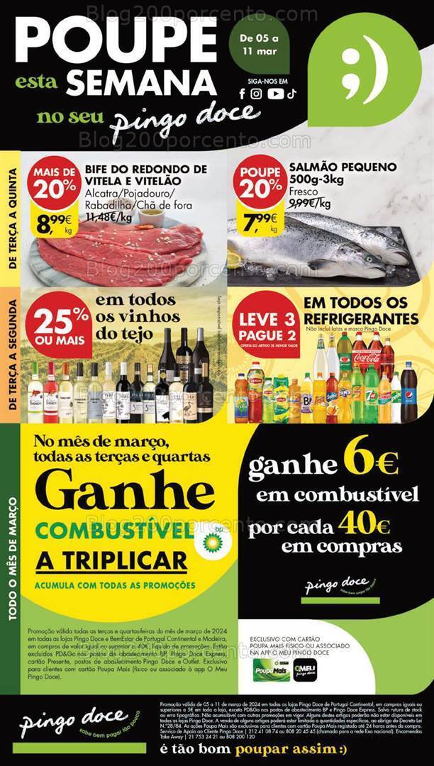 Antevisão Folheto PINGO DOCE Promoções de 5 a 11 março