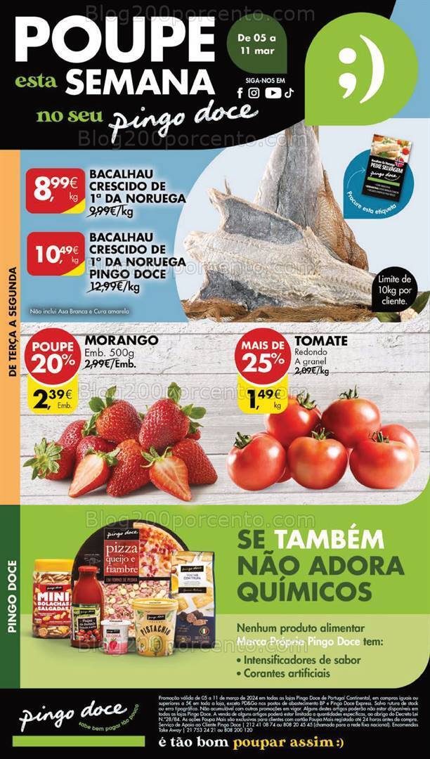 Antevisão Folheto PINGO DOCE Promoções de 5 a 11 março
