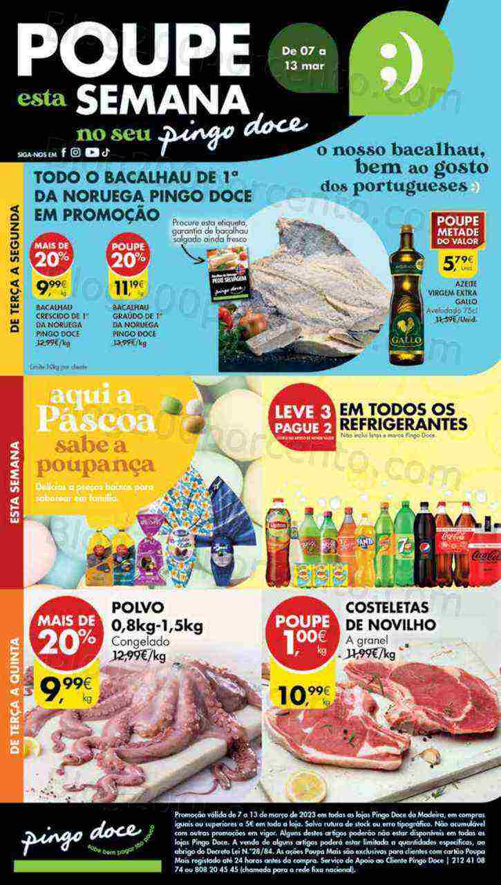 Antevisão Folheto PINGO DOCE Madeira Promoções de 7 a 13 março