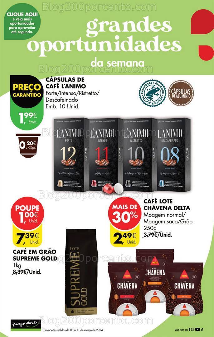 Antevisão Folheto PINGO DOCE Promoções Fim de Semana de 8 a 11 março