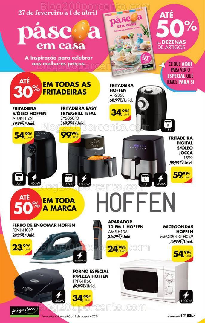 Antevisão Folheto PINGO DOCE Promoções Fim de Semana de 8 a 11 março