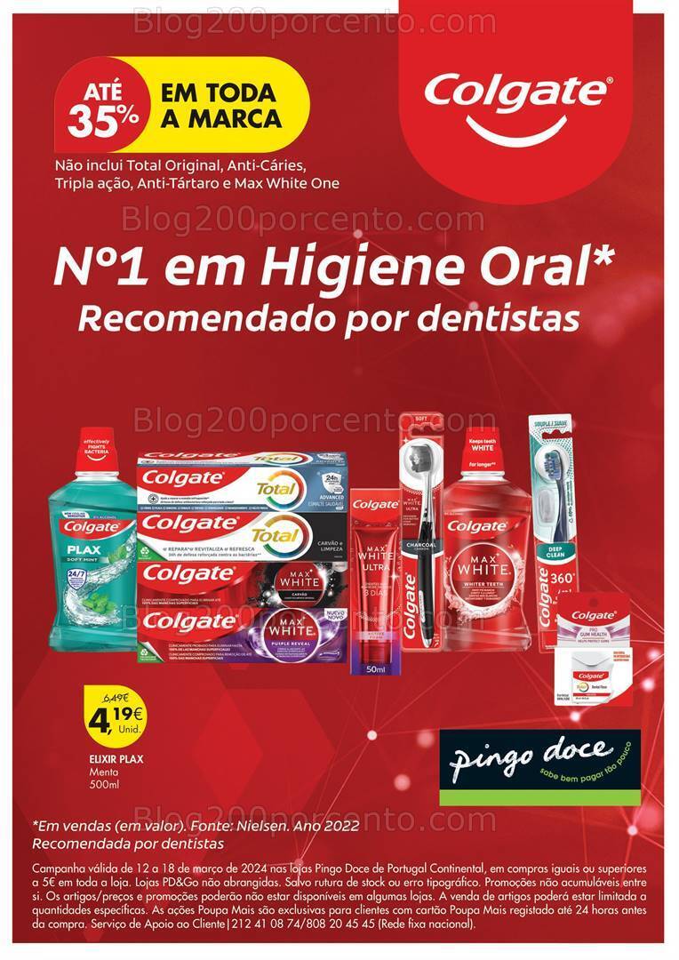Antevisão Folheto PINGO DOCE Higiene Oral Promoções de 12 a 18 março