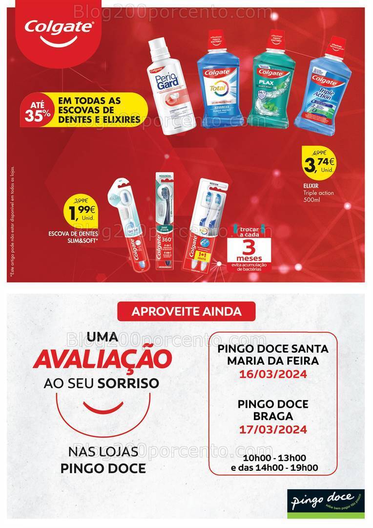 Antevisão Folheto PINGO DOCE Higiene Oral Promoções de 12 a 18 março