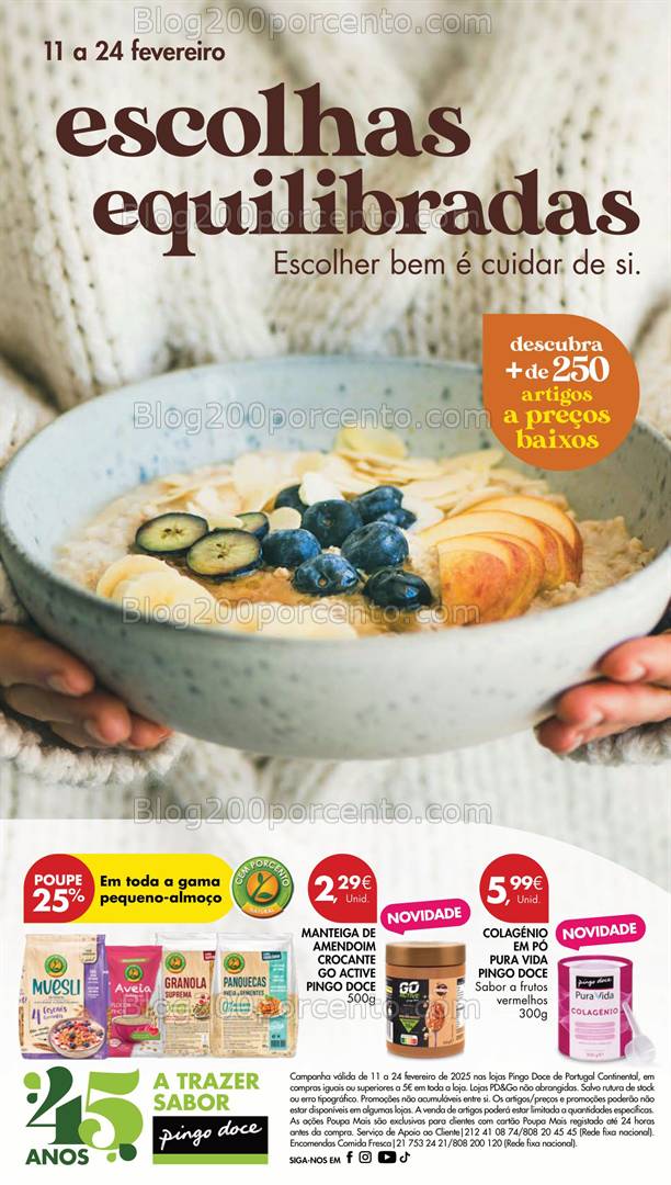 Antevisão Folheto PINGO DOCE Escolhas Equilibradas Promoções de 11 a 24 fevereiro