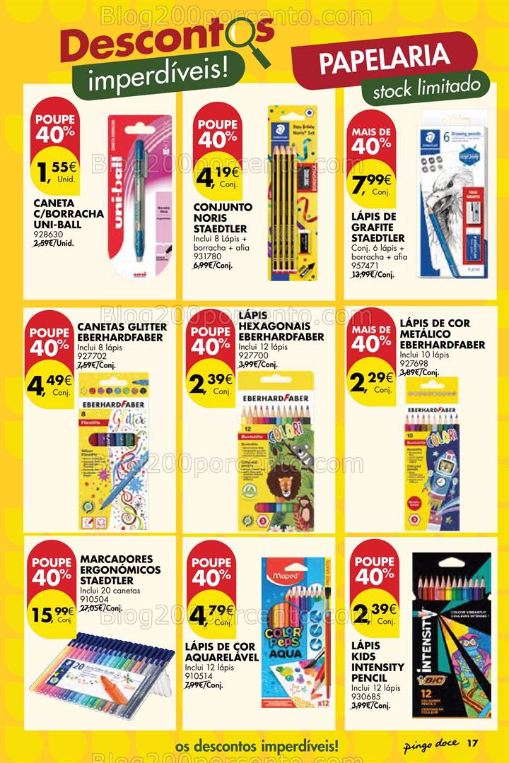 Antevisão Folheto PINGO DOCE Stock Off Promoções de 11 de 17 março