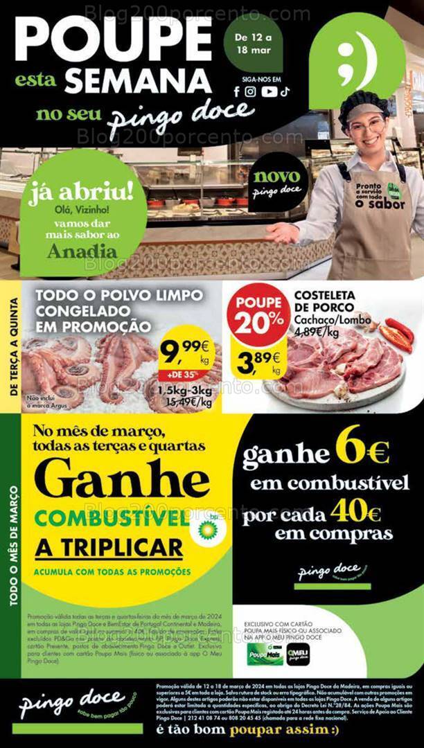 Antevisão Folheto PINGO DOCE Madeira Promoções de 12 a 18 março