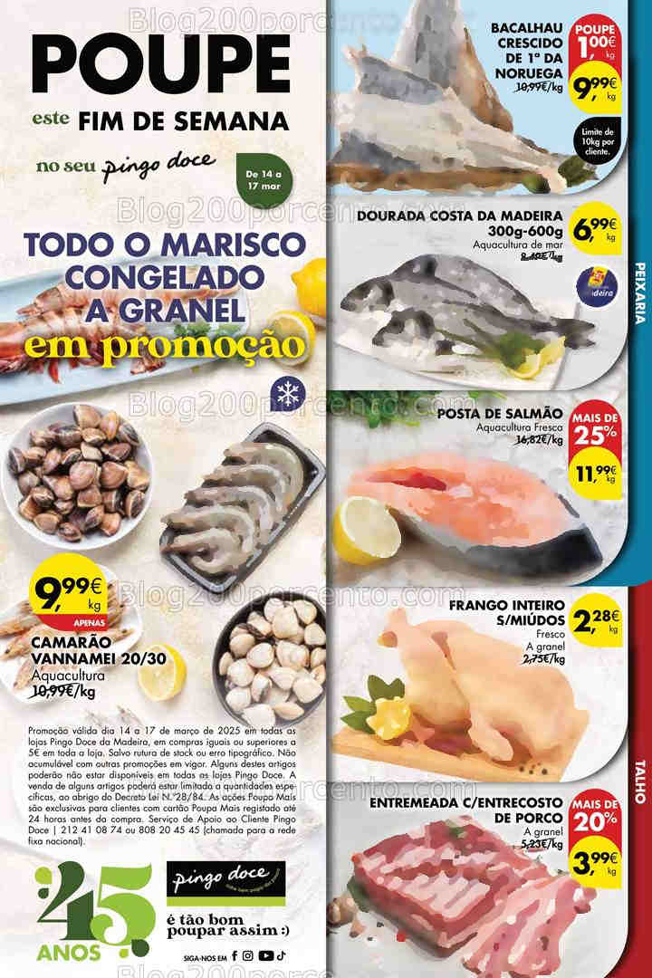 Antevisão Folheto PINGO DOCE Madeira Promoções Fim de Semana - 14 e 17 março