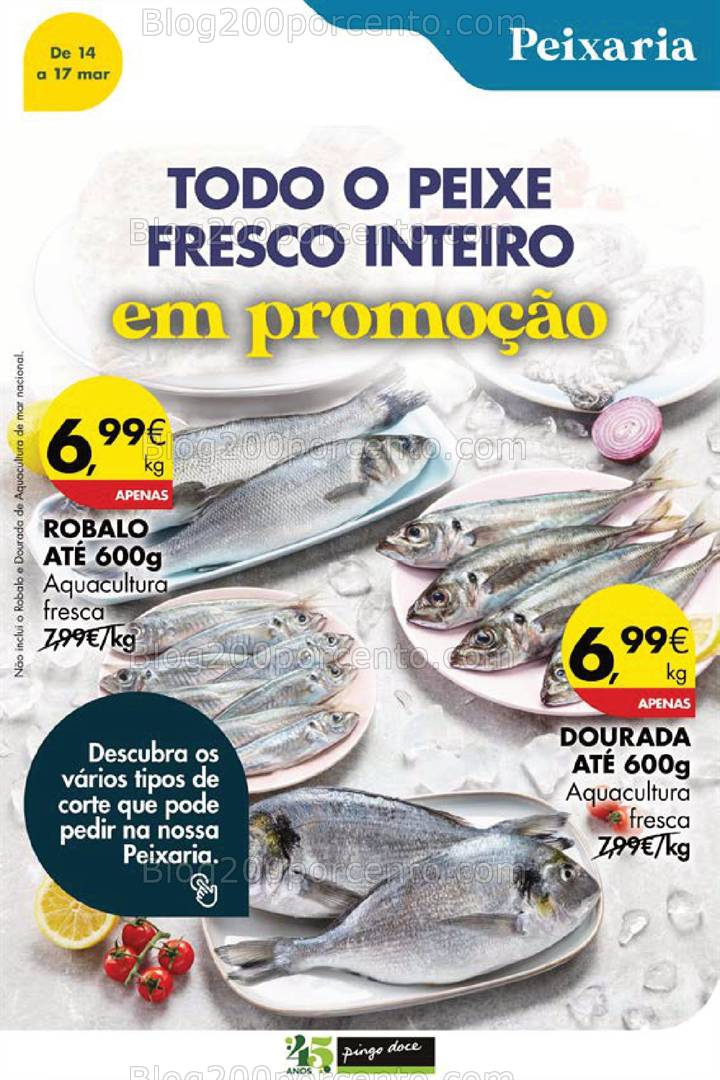 Antevisão Folheto PINGO DOCE Promoções Fim de Semana - 14 e 17 março