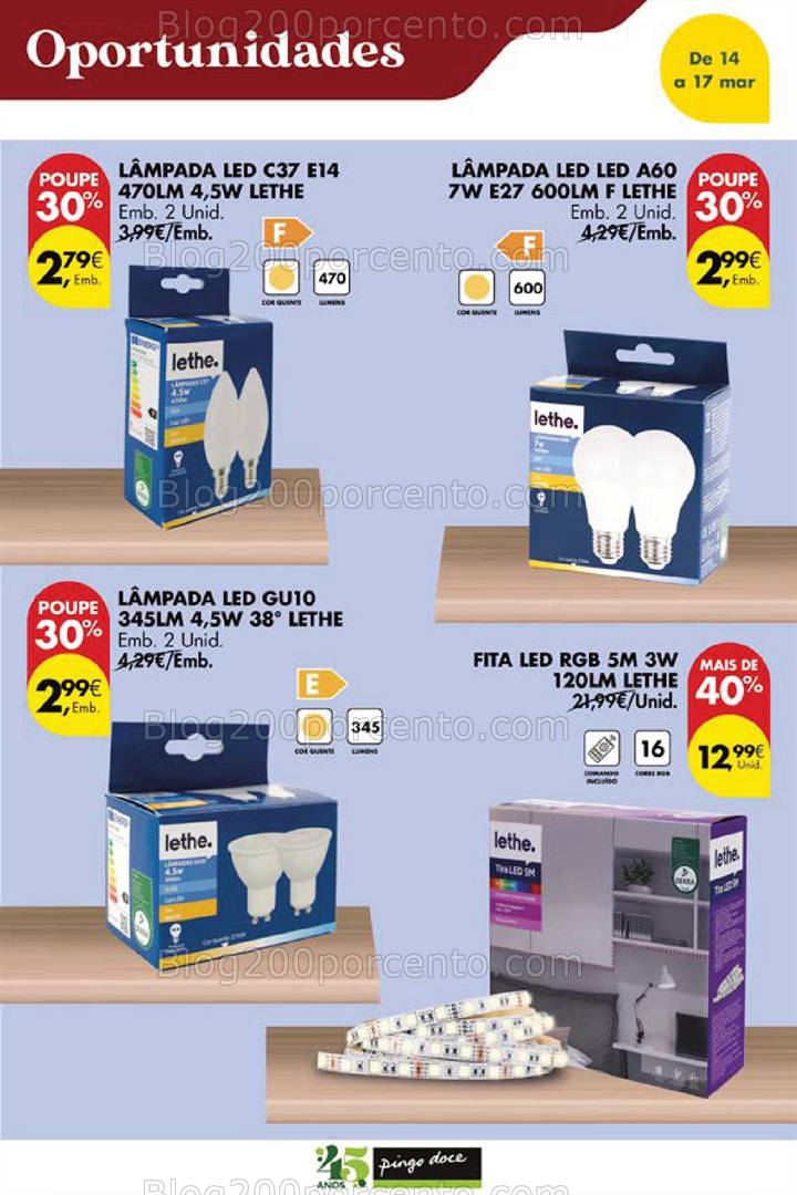 Antevisão Folheto PINGO DOCE Bazar Promoções Fim de Semana - 14 a 17 março