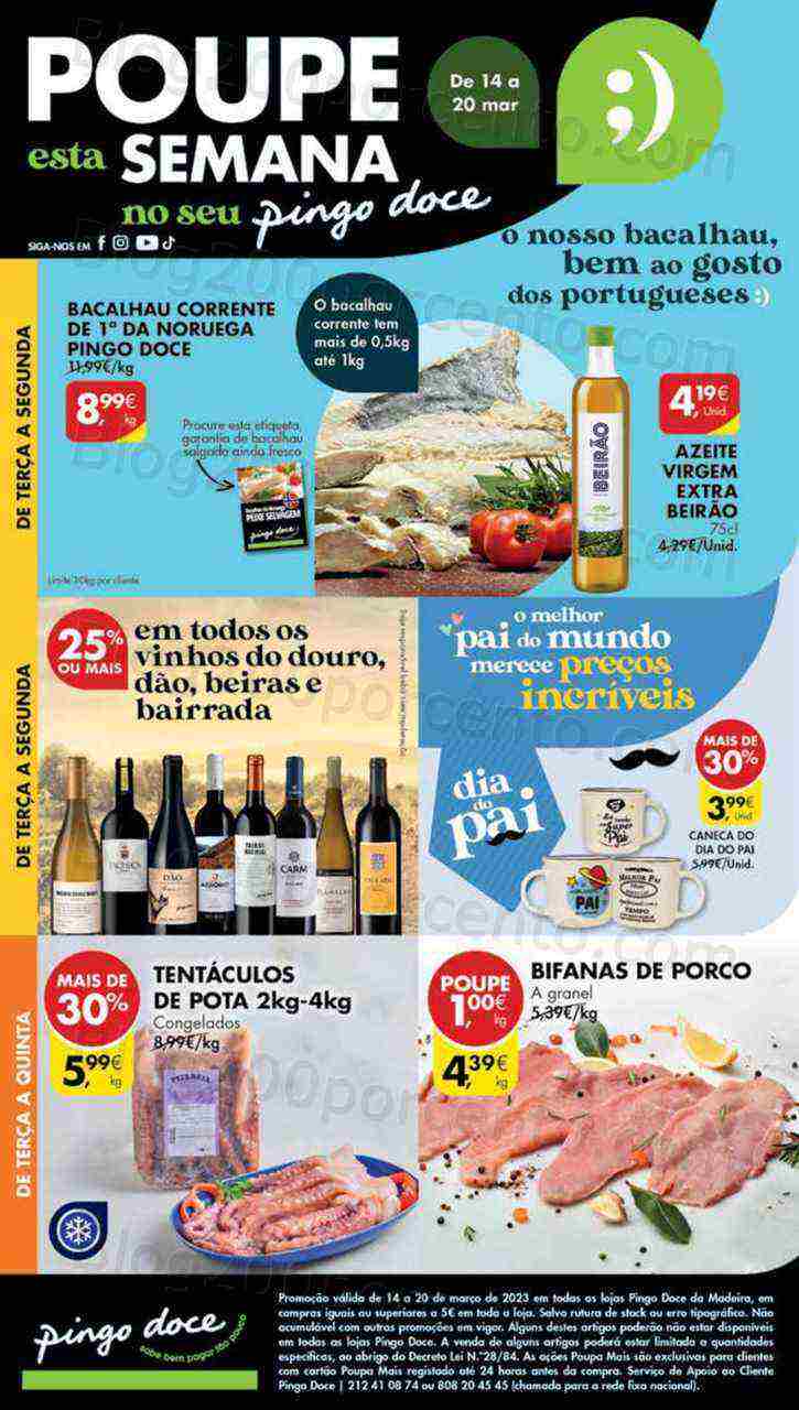 Antevisão Folheto PINGO DOCE Madeira Promoções de 14 a 20 março