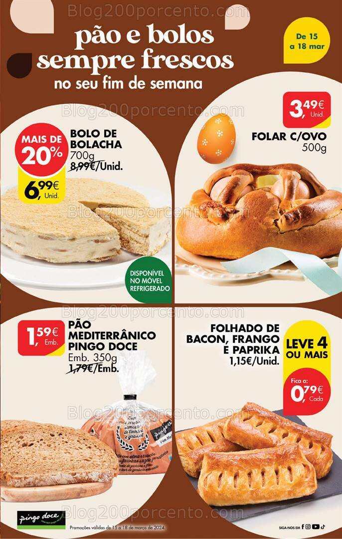 Antevisão Folheto PINGO DOCE Promoções Fim de Semana - 15 a 18 março