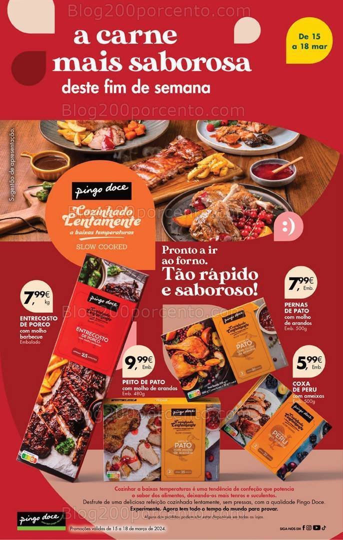 Antevisão Folheto PINGO DOCE Promoções Fim de Semana - 15 a 18 março