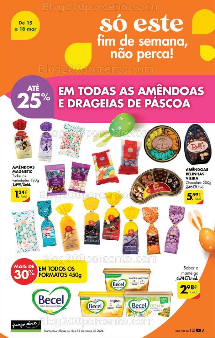 Antevisão Folheto PINGO DOCE Promoções Fim de Semana - 15 a 18 março