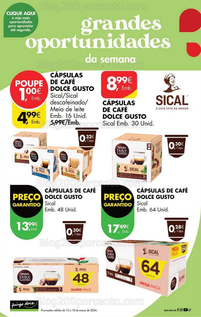 Antevisão Folheto PINGO DOCE Promoções Fim de Semana - 15 a 18 março