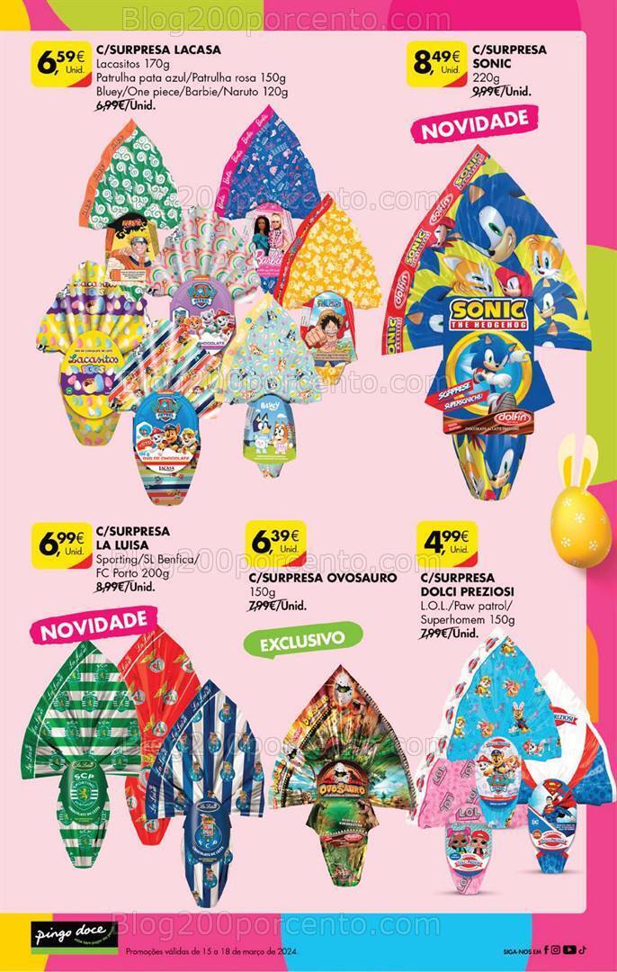 Antevisão Folheto PINGO DOCE Promoções Fim de Semana - 15 a 18 março