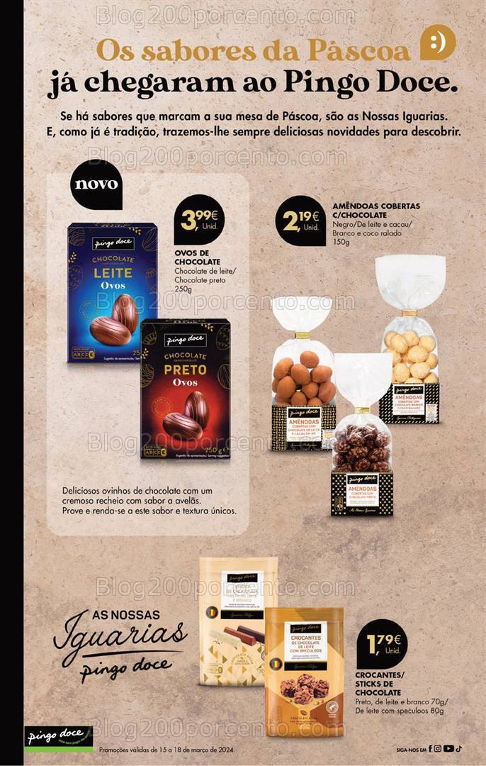Antevisão Folheto PINGO DOCE Promoções Fim de Semana - 15 a 18 março