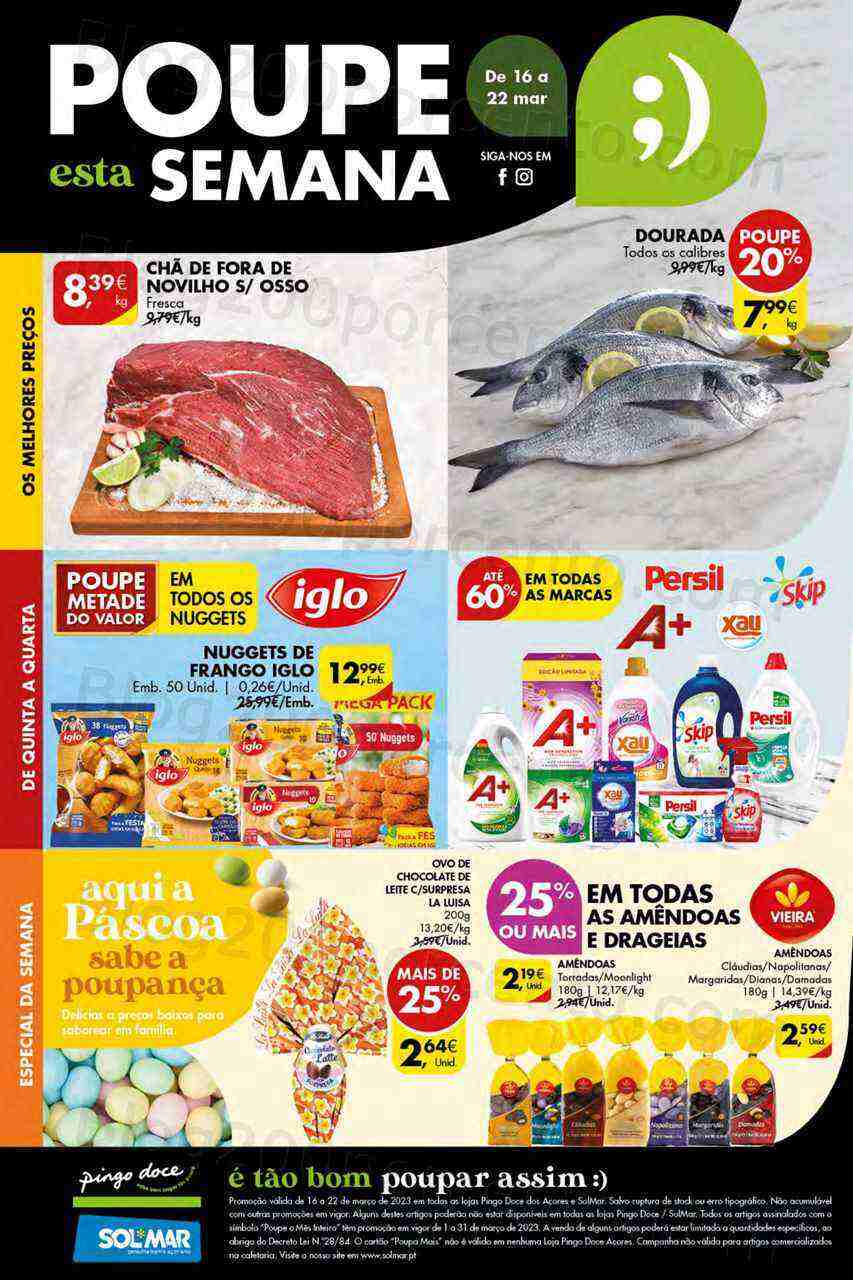 Antevisão Folheto PINGO DOCE Açores Promoções de 16 a 22 março