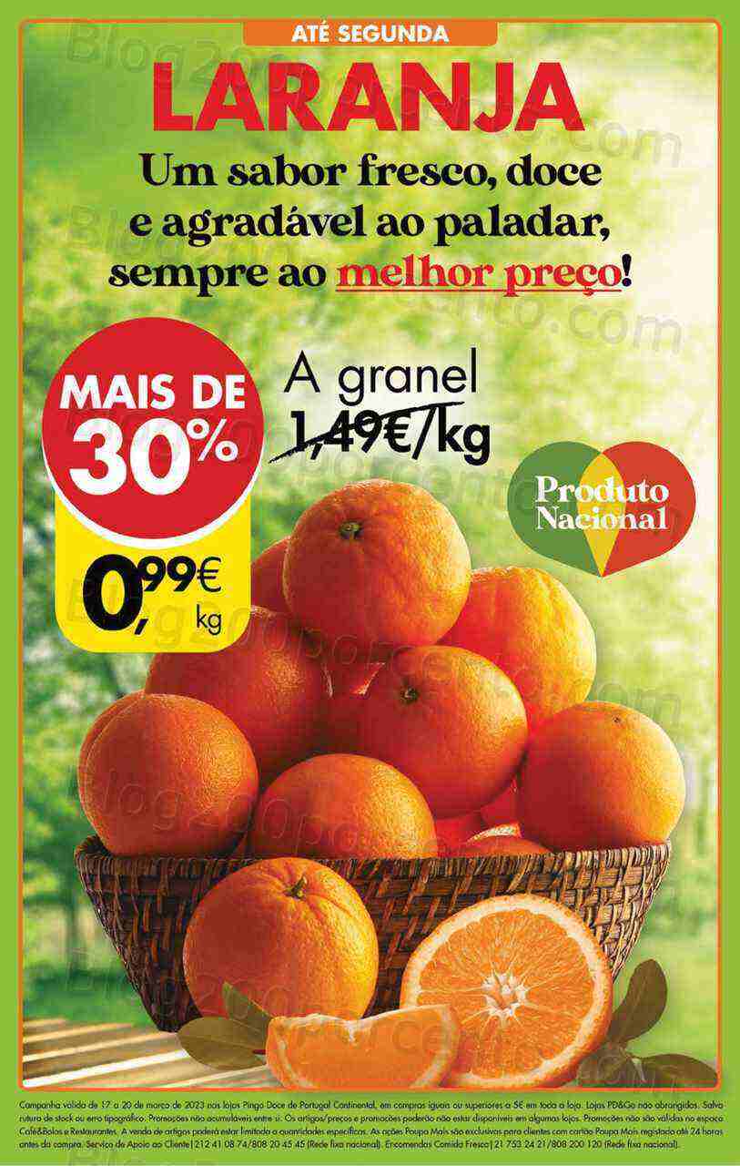 Antevisão Folheto PINGO DOCE Promoções Fim de Semana - 17 a 20 março