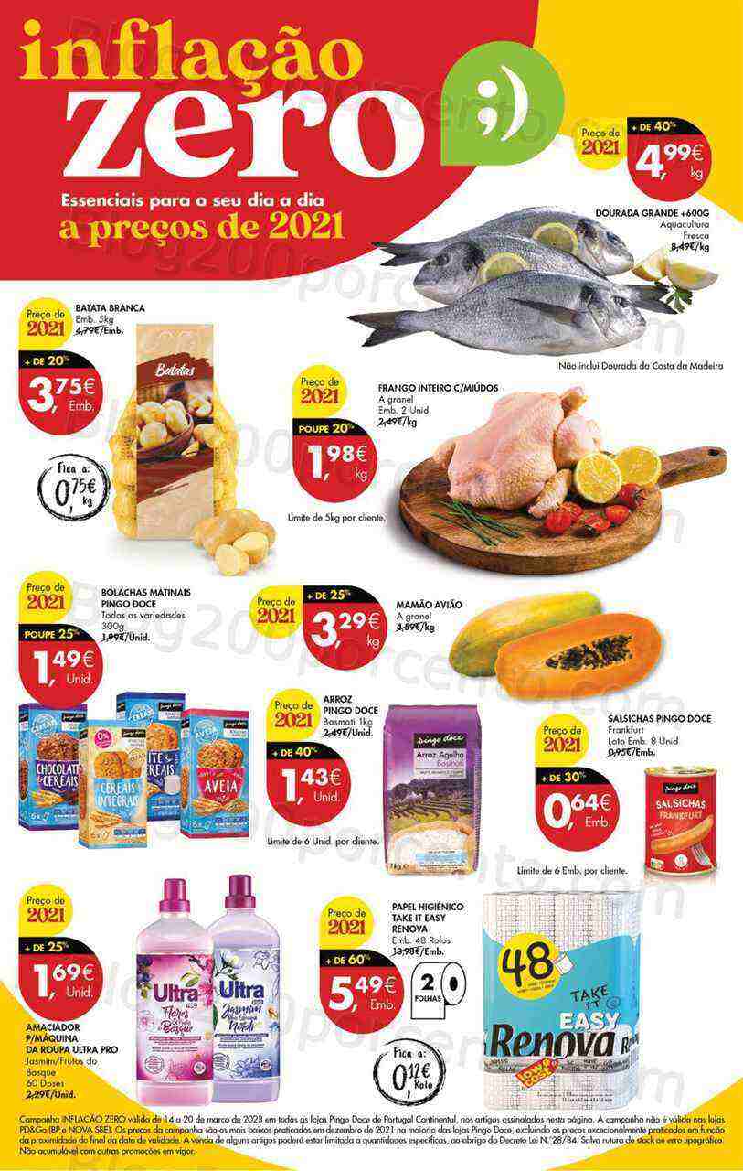 Antevisão Folheto PINGO DOCE Promoções Fim de Semana - 17 a 20 março