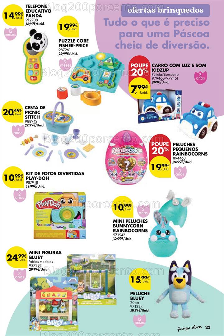 Antevisão Folheto PINGO DOCE Bazar Páscoa Promoções de 18 março a 21 abril