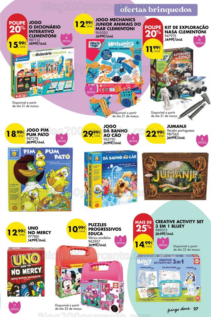 Antevisão Folheto PINGO DOCE Bazar Páscoa Promoções de 18 março a 21 abril