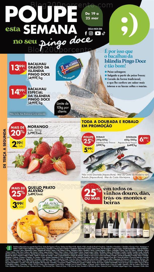 Antevisão Folheto PINGO DOCE Lojas Grandes Promoções de 19 a 25 março
