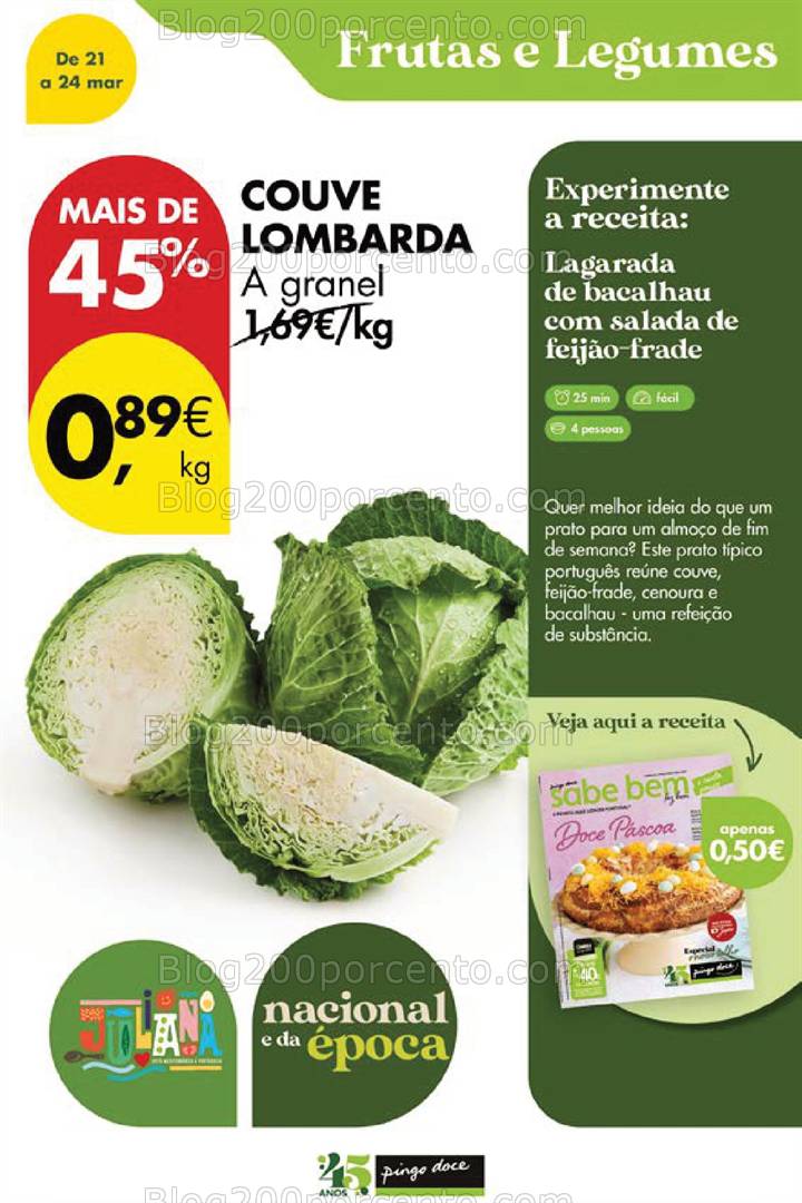 Antevisão Folheto PINGO DOCE Fim de Semana Promoções de 21 a 24 março